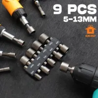 Kit de Jogo de Bits Soquete Canhão para Parafusadeira 5 A 13mm - Foto 2