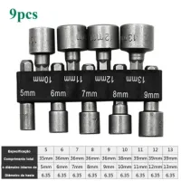 Kit de Jogo de Bits Soquete Canhão para Parafusadeira 5 A 13mm - Foto 4