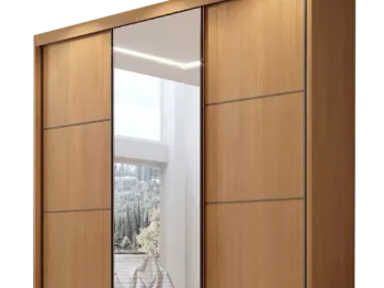 Roupeiro Cristal 3 portas 100% MDF 2,42