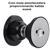 Prendedor Batetor Fixador Porta Imã Magnético Adesivo Inox Trava - Foto 5