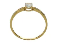 MJA-16926-18 - Anel Feminino Solitário, Em Ouro 18K - Foto 3