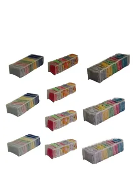 Kit 10 Organizadores 5 Colmeia P + 5 Colmeia M Branco/preto - Foto 2