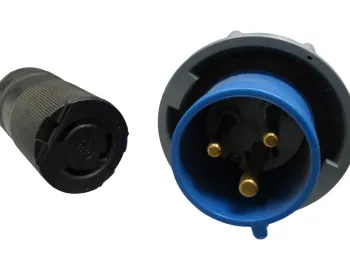 Cabo De Força Mennekes 200-250v, 32a-6h E Tomada Hubbell - Foto 2