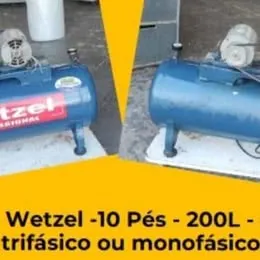 Compressor de ar Pistão Wetzel - 10 pés