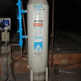 FILTRO PURIFICADOR EM AÇO CARBONO CILINDRICO VERTICAL