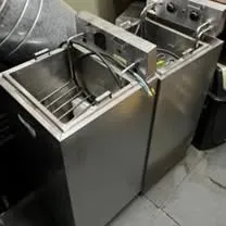 FRITADEIRA DE MPISO EM AÇO INOX 304 - ÁGUA / ÓLEO (02 UNID.) Imagem