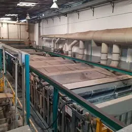 Linha de galvanoplastia para cobreação de barras de aço até 3m