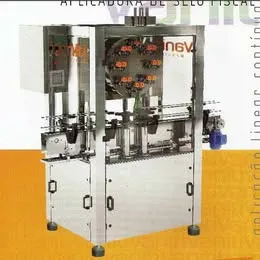 máquina colocadora selos fiscais bebidas vaniti - Seladora Imagem