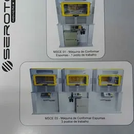 Maquina para conformação de espumas msce 01 - Serve para bojos , palmilhas , cabedal , mouse pads Imagem