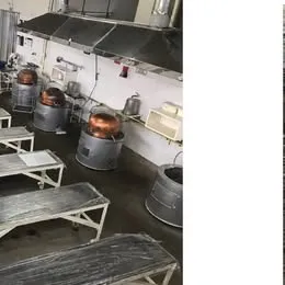 Mesas de crocante Fogareiros e Misturador Imagem