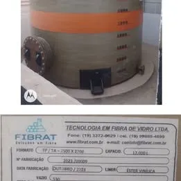 Tanque fibra de vidro 12.000 Litros - Fibrat
