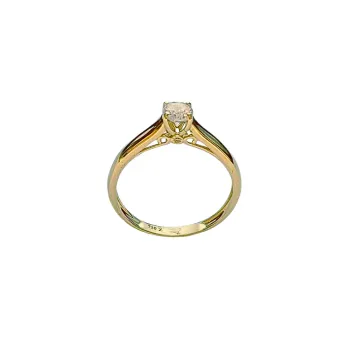  Anel solitário ouro 18k - DA17026 - Foto 2