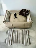 KIT com PEITORAL - Cama/Protetor para o sofá/carro 3 em 1 IMPERMEÁVEL + Tapete americano + Cinto + Peitoral com Guia - Foto 3
