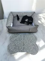 KIT com PEITORAL - Cama/Protetor para o sofá/carro 3 em 1 IMPERMEÁVEL + Tapete americano + Cinto + Peitoral com Guia - Foto 4