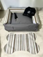 KIT com PEITORAL - Cama/Protetor para o sofá/carro 3 em 1 IMPERMEÁVEL + Tapete americano + Cinto + Peitoral com Guia - Foto 6