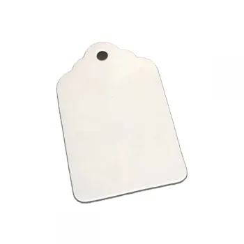 100 Tags para Sublimação Retangular Escalope 