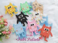 G1.875 Gabarito de Moldes  em MDF  Dedoche O Monstro das cores  - Foto 3