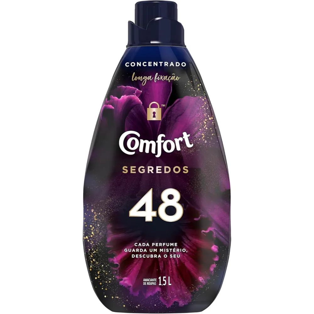 Amaciante Comfort Concentrado Segredos 48  1,5 Litros