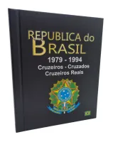 Álbum de Luxo para Moedas de Cruzeiros, Cruzados e Cruzeiros Reais - 1979 à 1994 - Vazio - Foto 9