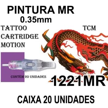 Cartucho TCM - PINTURA 1221MR 0.35mm CAIXA 20 UNIDADES (PROMOÇÃO)  - VALIDADE 10/25