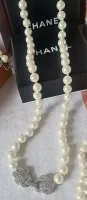 Colar Pérolas Chanel fecho camélia  - Foto 3