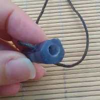 Colar Difusor de Pedra Natural para Aromaterapia Ponta de QUARTZO AZUL - 0111 - Foto 2