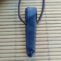 Colar Difusor de Pedra Natural para Aromaterapia Ponta de QUARTZO AZUL - 0111 - Foto 3