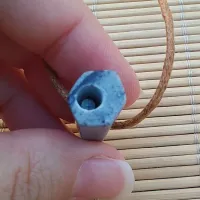 Colar Difusor de Pedra Natural para Aromaterapia Ponta de QUARTZO AZUL - 0112 - Foto 2