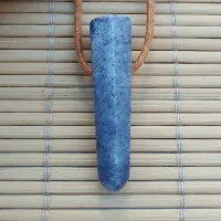 Colar Difusor de Pedra Natural para Aromaterapia Ponta de QUARTZO AZUL - 0112 - Foto 3