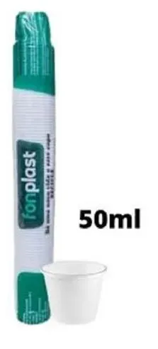 COPO DESC. 50ML BCO FONPLAST C/100 UNID Imagem