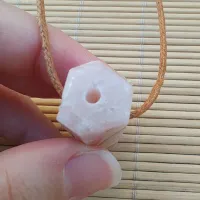 Colar Difusor de Pedra Natural para Aromaterapia Ponta de AMETISTA ROSA - 0117 - Foto 3