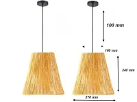 Pendente Natural Sisal Varanda Área Cozinha Bancada - Foto 4