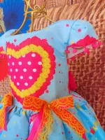 Vestido Junino Arraia Xodó Azul - Foto 2