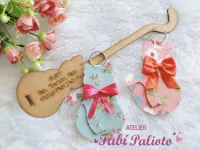 G1.877 Gabarito de Moldes  em MDF Chaveiro Gato - Foto 3