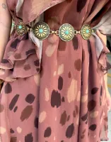 VESTIDO BOHO CHIFFON -  ESTAMPADO ABSTRATO - Foto 8