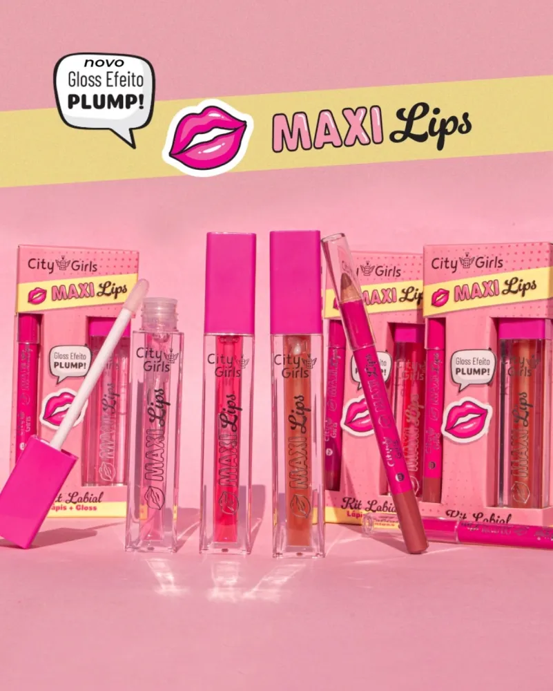 Kit Labial Maxi Lips City Girls Imagem