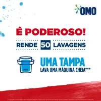 Lava Roupa Sabão Líquido OMO Lavagem Perfeita - 5L - Foto 3
