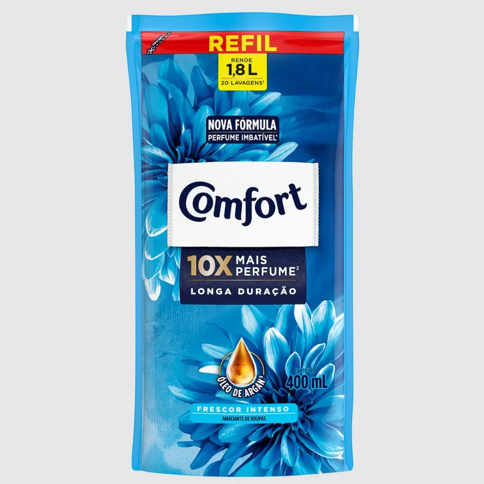 Amaciante Concentrado Comfort Frescor Intenso Refil 400 Ml Imagem