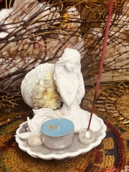 porta vela e Incensario sereia