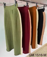 Saia tricot modal canelada com listra GM 1516 Tam M - Foto 2