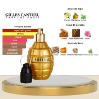 Perfume Arsenal Gold Gilles Cantuel - Masculino - Eau de Parfum - 100ml - Foto 4