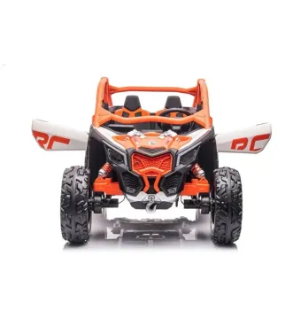 Carrinho Elétrico Infantil Maverick Utv 24v Cor Laranja Voltagem Do Carregador 110v/220v - Foto 2