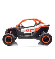 Carrinho Elétrico Infantil Maverick Utv 24v Cor Laranja Voltagem Do Carregador 110v/220v - Foto 4