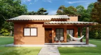 Casa de 2 Quartos Sala, Cozinha Conjugada  e banheiro