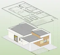 Casa de 2 Quartos Sala, Cozinha Conjugada  e banheiro - Foto 4