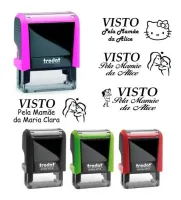 CARIMBO AUTOMÁTICO 4.0 TRODAT 4911 COM CAPA 14X38 - Foto 2