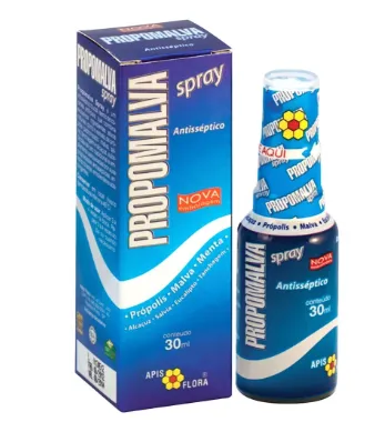 Propomalva Spray-30ml: Antisséptico bucal de própolis e ativos naturais