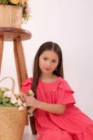 Vestido Mavie Coral - Foto 6