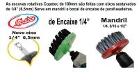 Escova de limpeza Rotativa Agressiva 100 Uso em Parafusadeiras — imagem 3