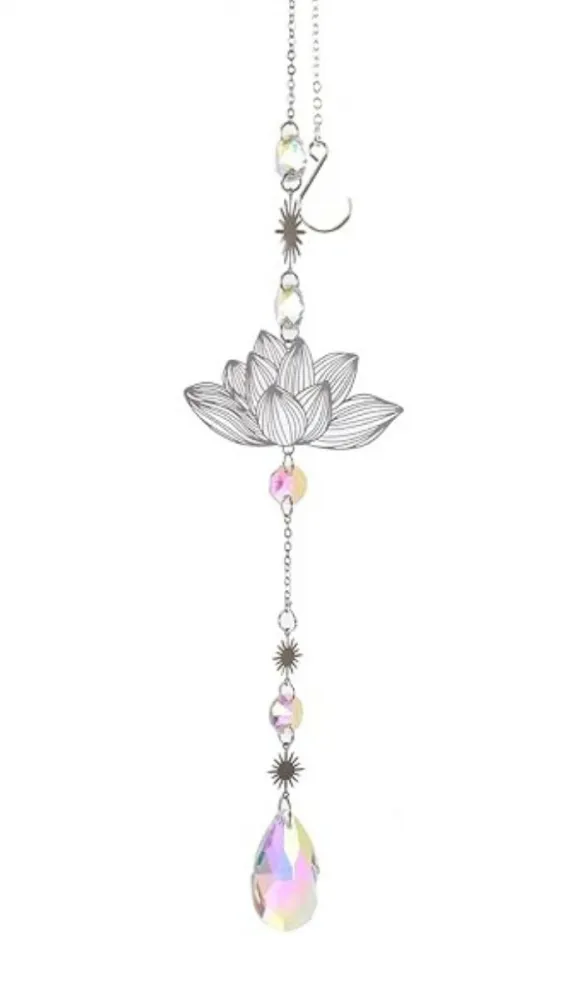 Sun Catcher Flor de Lótus - Captador de luz decorativo Imagem